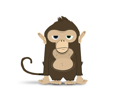 Bobo the Monkey ape bobo branding gorilla identity illustration logo mascot monkey wlebovics