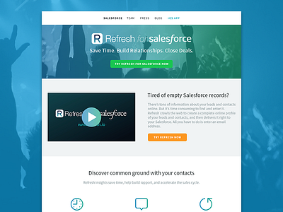 Refresh for Salesforce Web Design design desktop refresh salesforce site ui ux web website wlebovics