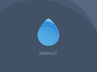 Droplet Logo branding drip drop fluid logo mark water wlebovics