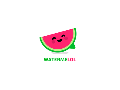 Watermelol - App Logo for Chat App app branding chat logo mark messaging watermelon wlebovics