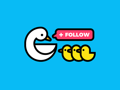 + Follow add cute duck follow goose illustration linkedin shirt tee wlebovics