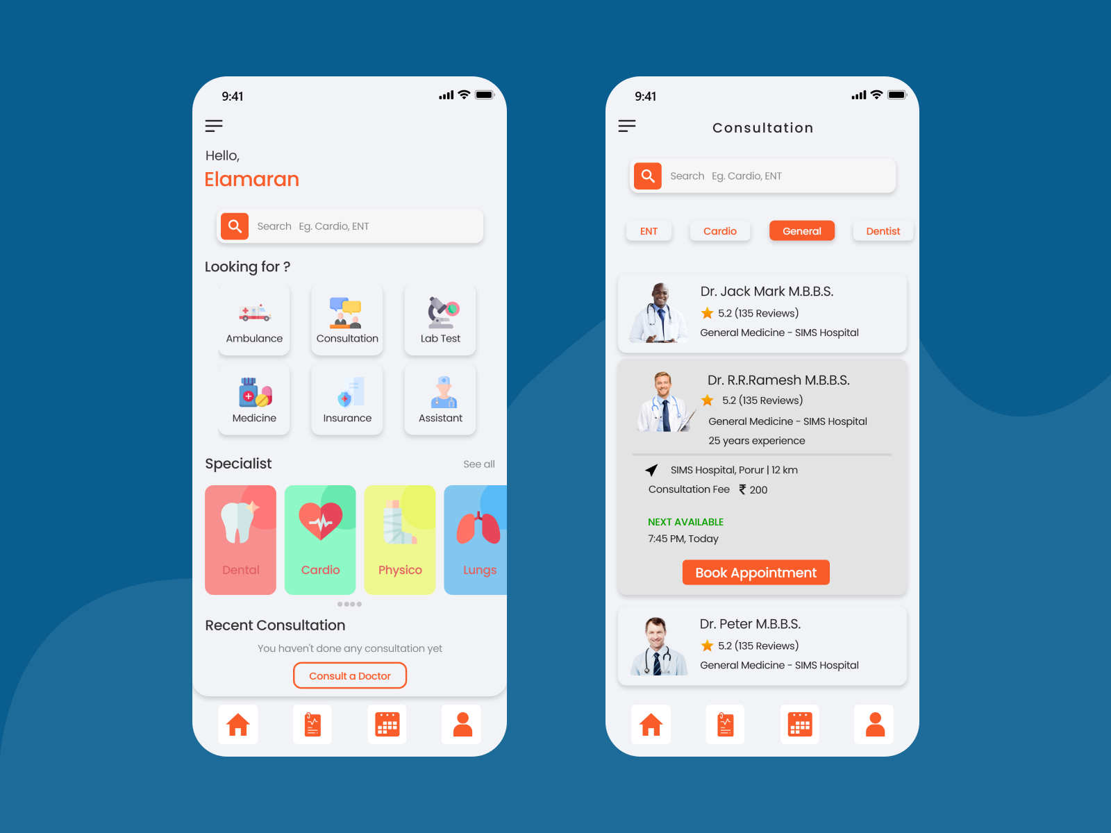 Medical Service - Mobile App by Elamaran R on Dribbble