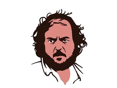Stanley Kubrick design drawing illustration illustrator portrait portrait art vector wacom