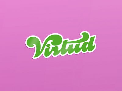 Virtud Funky Logo funky lettering lettermark logo logodesign logotype