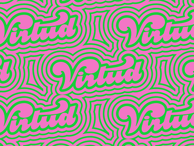 Virtud Funky Pattern design funk funky lettering letters logotype skate skateboarding typography