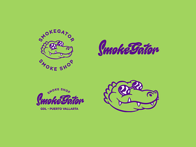 Smokegator 2 branding design lettering letters logo logodesign logos logotype smokeshop typography