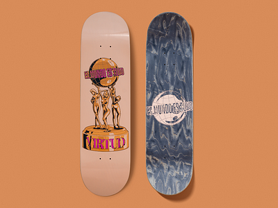 El mundo es tuyo (Skateboard) deck design illustration scarface skate skateboard skateboarding