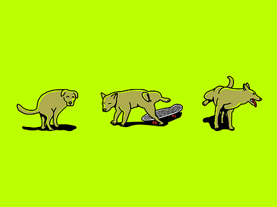 Doggies dog illustration skate skateboarding