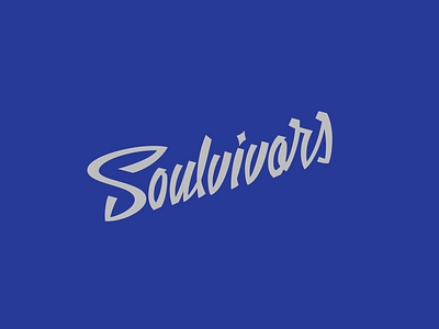 Soulvivors Logo blues branding design lettering letters logo logotype script typography