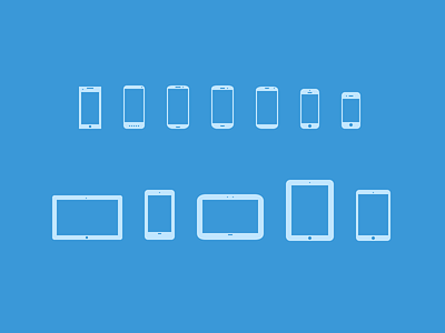 Mobile Devices Icons V3 [PSD + EPS + sketch]