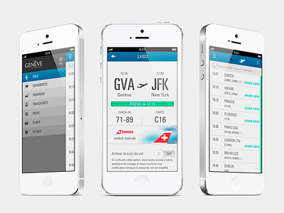 Gvapp 2.0 airline airport android app flight icons ios iphone screen