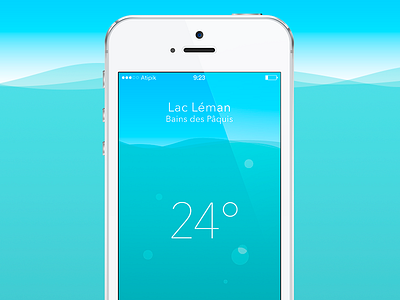Splash° android app flat design gradient ios ios7 iphone minimal splash swiss