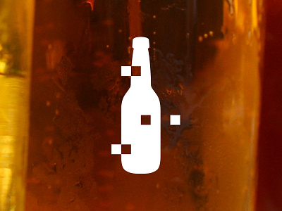 Pixel Beer beer graphic design label logo minimal