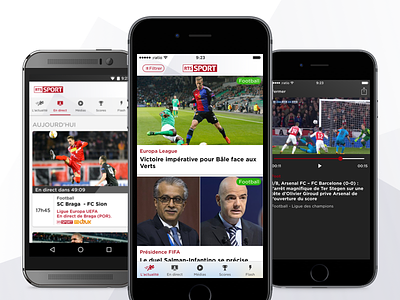 RTS Sport - iOS and Android App android app ios iphone mobile news sports ui ux