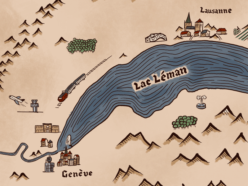 Medieval Map by Loris Grillet on Dribbble