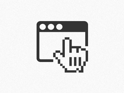 Website Icon icon monochrome pixel vector web