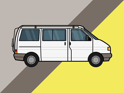 Stan The Van – illustration california camper t4 van vanlife vector vw