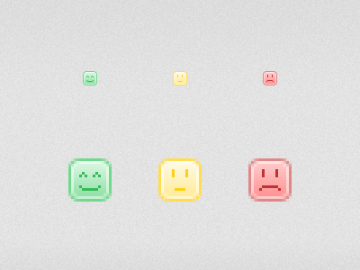 positive / neutral / negative colors emoji emoticons faces icons negative neutral positive status