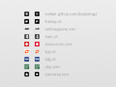 Fixing Favicons bootsrap converse favicon freitag icon netmag pixels swissmiss tdg tpg ubp web