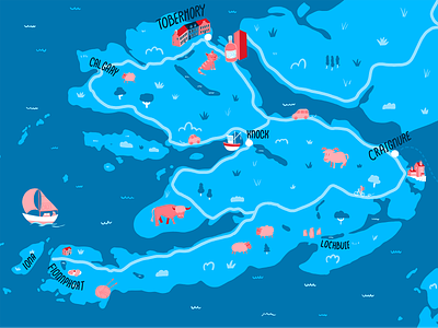Isle Of Mull – Illustrated map