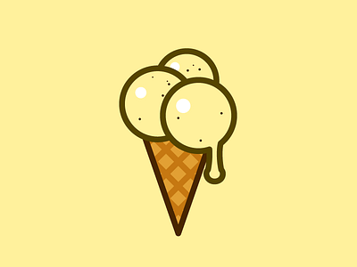 Vanilla Ice Cream icon food ice cream icon simple vanilla