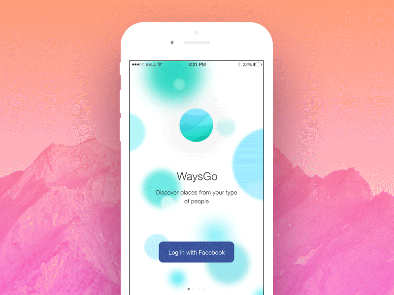 Simple onboarding view for iOS app