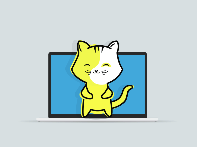 Kultprosvet's stikers animated cat gif sticker