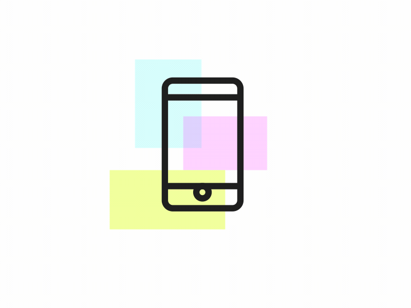 Outline icons animation clean colors gif icon simple ui ux