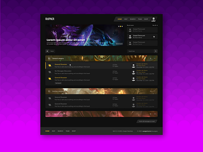 Rapier - Forum Theme