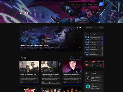 Vlade Desktop, fictional web design