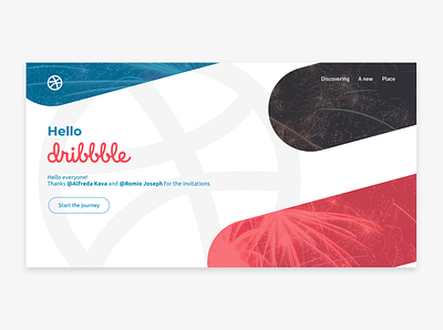 Hello dribbble! design invitation invite ui web