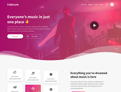 Fuldrum, fictional web design design ui web website