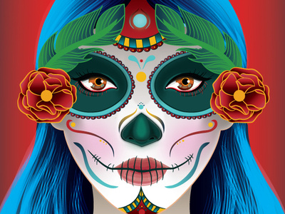 Day Of The Dead Illustration 2018 trends day of the dead design illustration illustrator skull