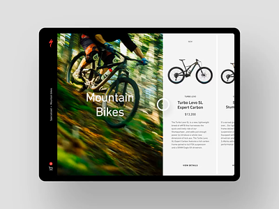 Product list to detail transition exploration after effects bikes mountain bike mountain biking product detail product detail page product list specialized ui ui animation