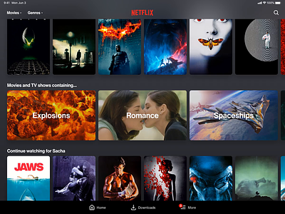 Netflix theme concept after effects movies netflix themes tv shows ui ui animation