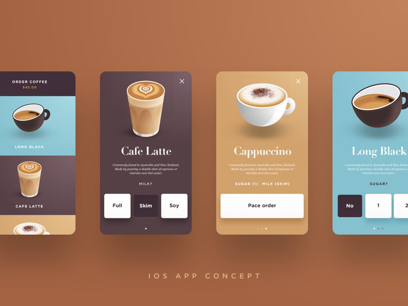  Coffee  App Concept by Sacha Jerrems on Dribbble