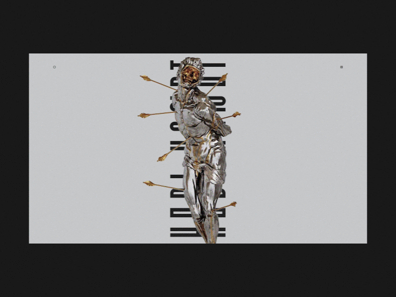 Saint Sebastian — Interaction animation art concept interaction promo typography ui web