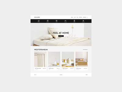 SQUARE — Interface Game concept home store typography ui web