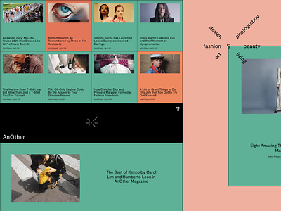 Experimental Website Design for an Online Fashion Magazine