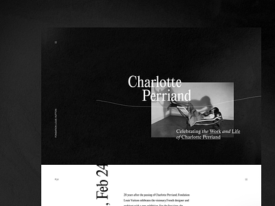 Charlotte Perriand: Inventing a New World architecture bold broken grid brutalism clean data visualization experimental minimal photography product design simple stylish typography ui ux web design zajno