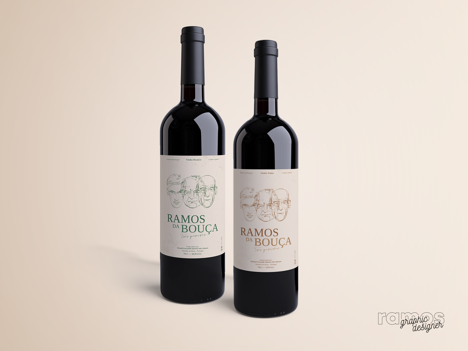 Wine Label - Ramos da Bouça content design graphicdesign illustration label design label packaging wine label