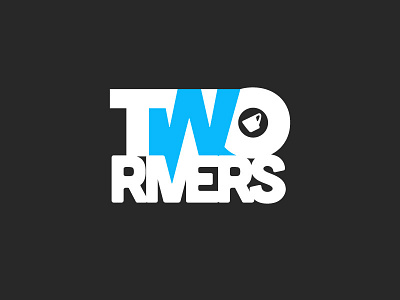 Two Rivers - Logo branding coffee design flat logo type typography vector