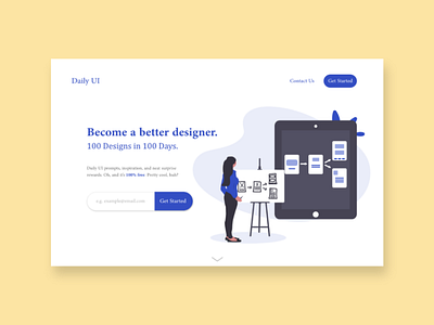 Daily UI - #3 Landing Page