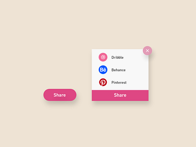 Daily UI - #10 Social Share