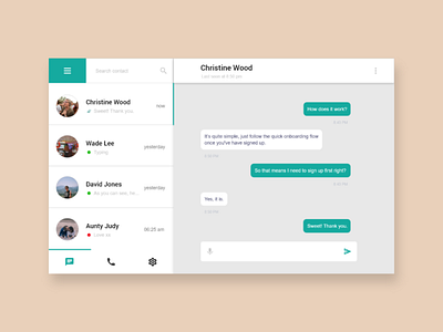 Daily UI - #13 Direct Messaging