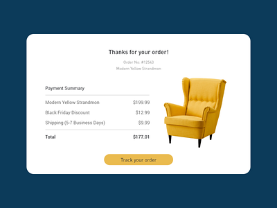 Daily UI - #17 Email Receipt daily ui daily ui challenge ui uidesign