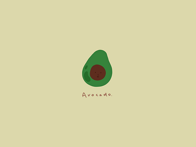 Illustration: breakfast time - avocado illustration procreate
