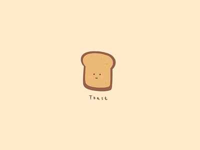 Illustration: breakfast time - toast illustration procreate