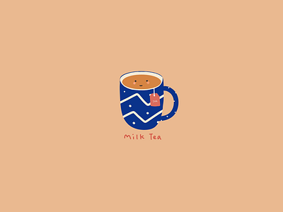 Illustration: breakfast time - milk tea illustration procreate