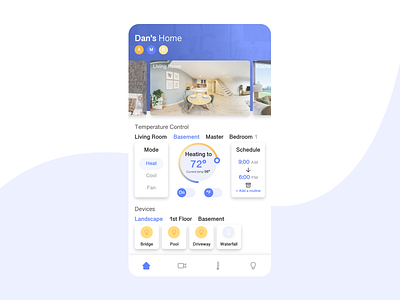 Smart Home Concept app dailyui mobile mobile app design typogaphy ux uxui